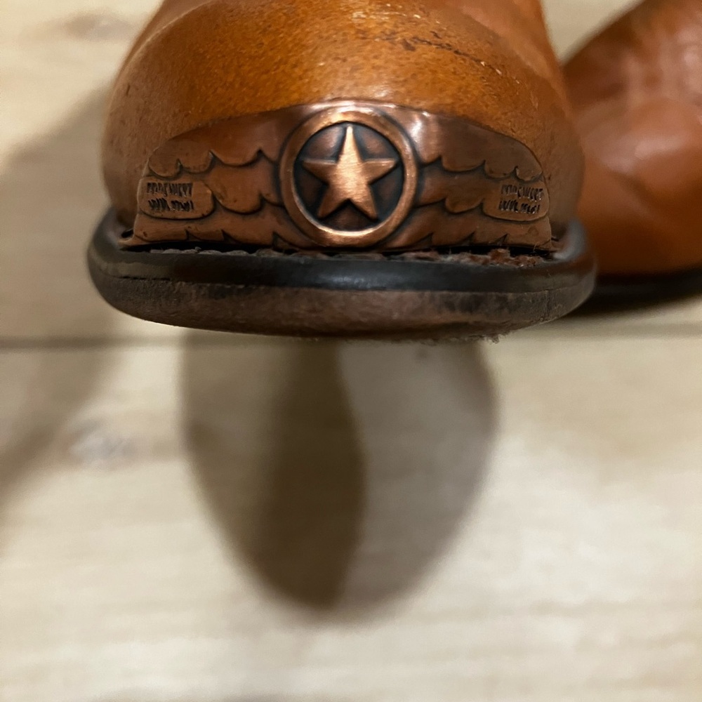 Code West Women's Tan Leather Cowboy Boots - Picture 3 of 6